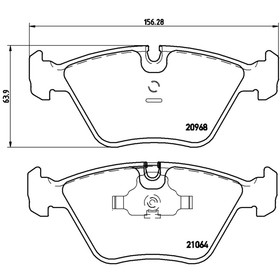 

Колодки тормозные BREMBO P06012