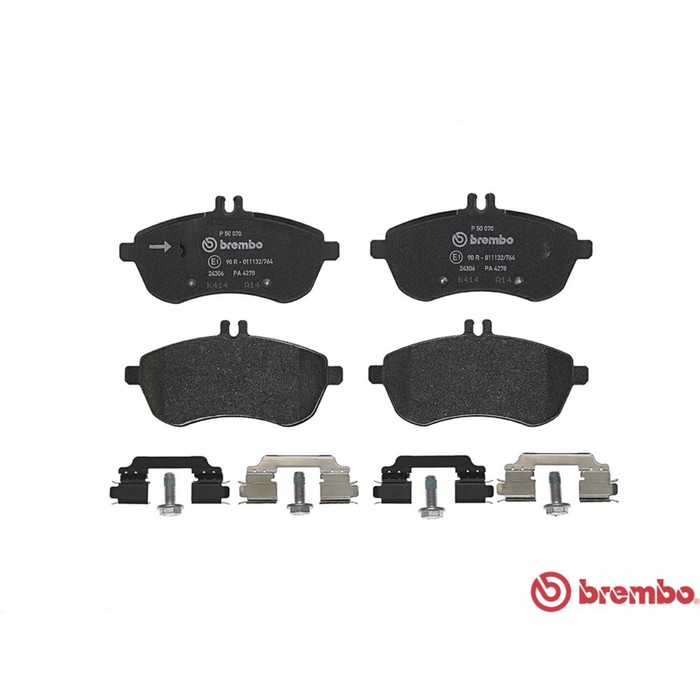 Колодки тормозные BREMBO P50070