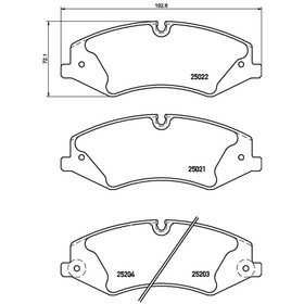 

Колодки тормозные BREMBO P44022
