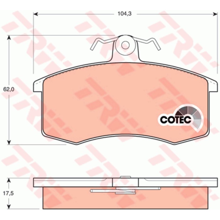 Колодки тормозные TRW GDB469M