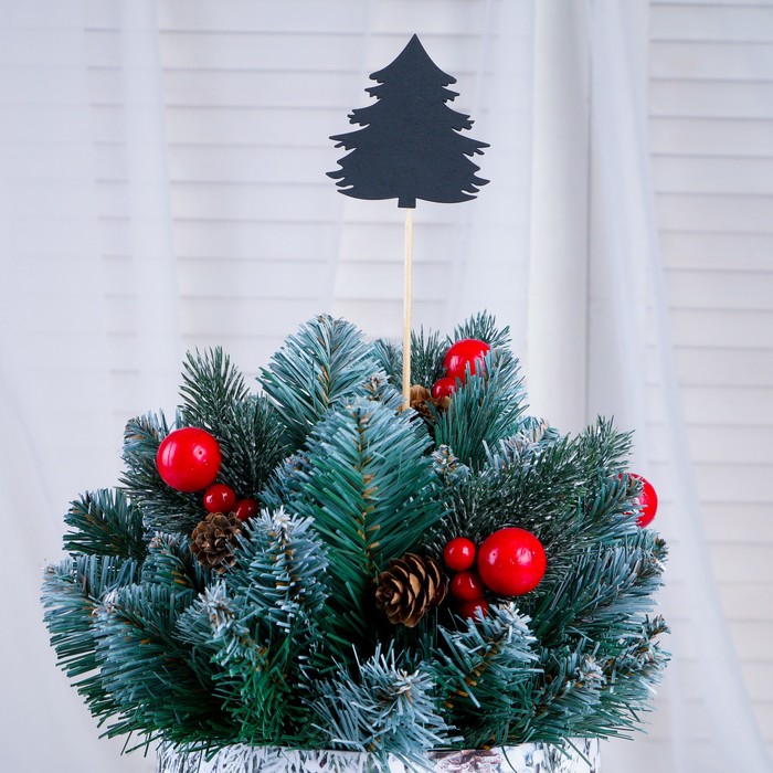 Топпер меловой "Ель"