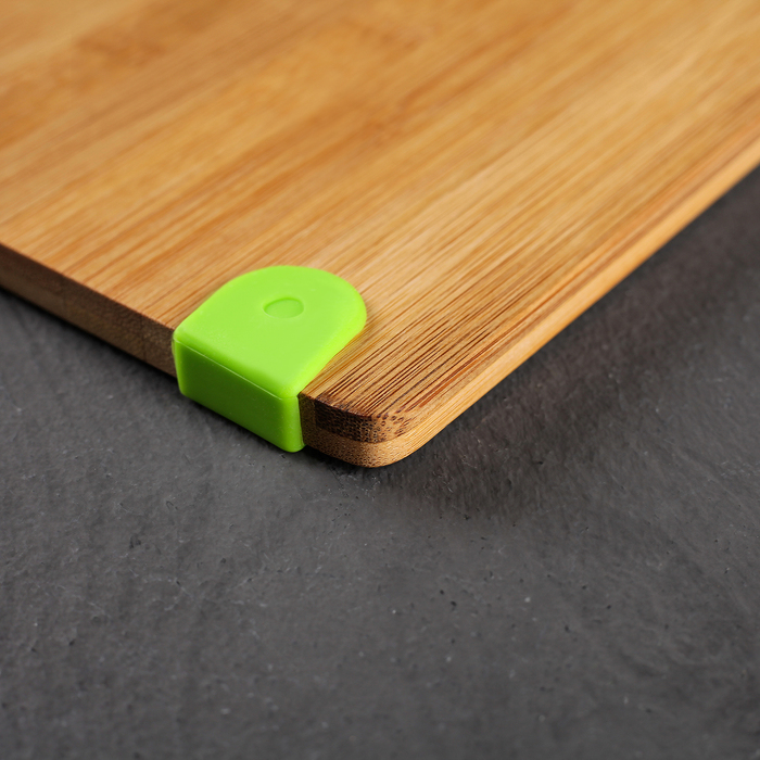 Доска разделочная 24х19х1,2 см, с силиконовыми вставками