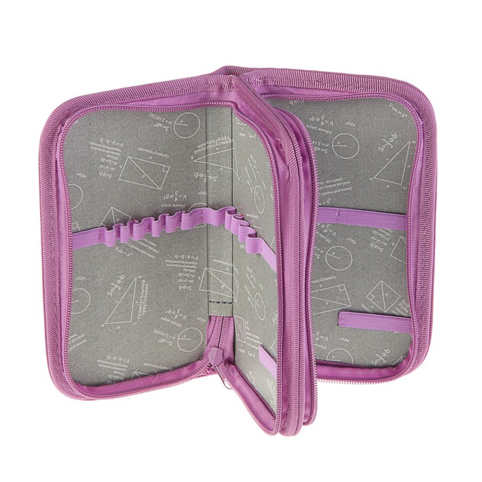 Пенал 2 секции 105x190 мм, ламинированный картон «Блестящая фея»