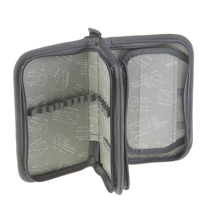 Пенал 2 секции 120x190 мм, откидная планка, ламинированный картон «Белая машина»