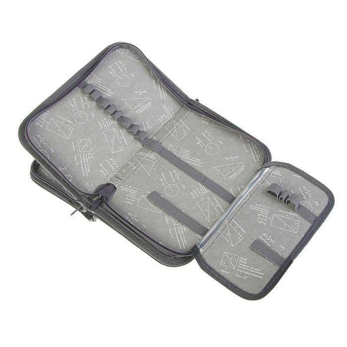 Пенал 2 секции 120x190 мм, откидная планка, ламинированный картон «Белая машина»