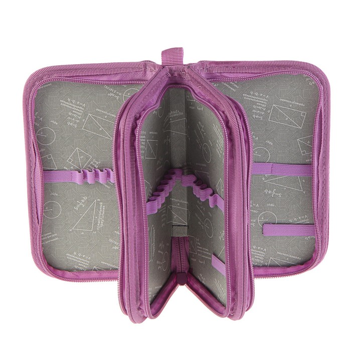 Пенал 3 секции 105x190 мм, ламинированный картон «Прекрасная принцесса»