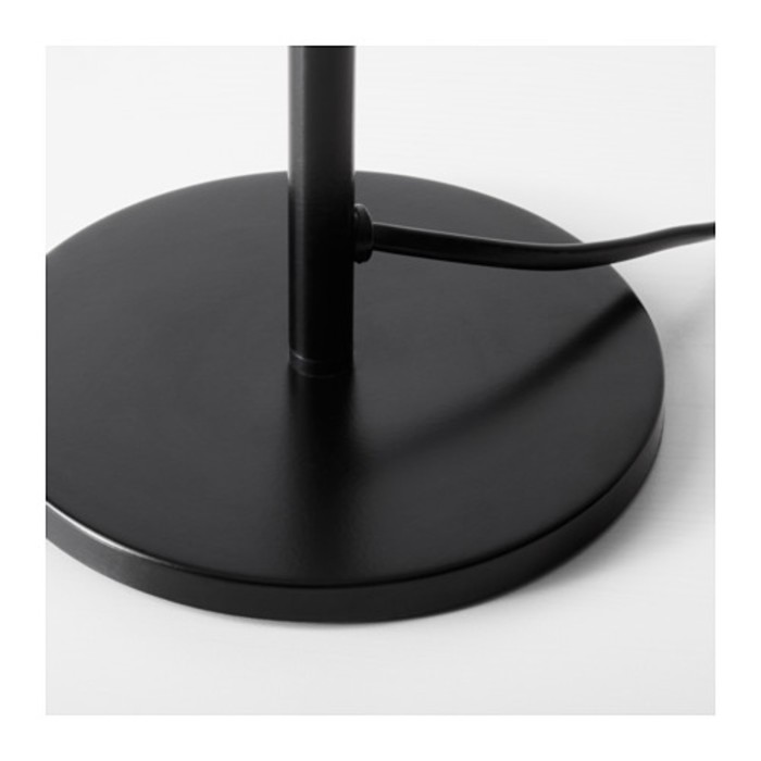 Настольная лампа РОДД 1x40Вт Е14 черный 14x14x35см