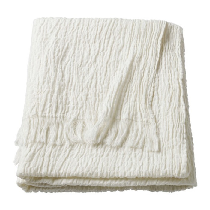 Плед МАТЕА, размер 120х180 см, цвет белый