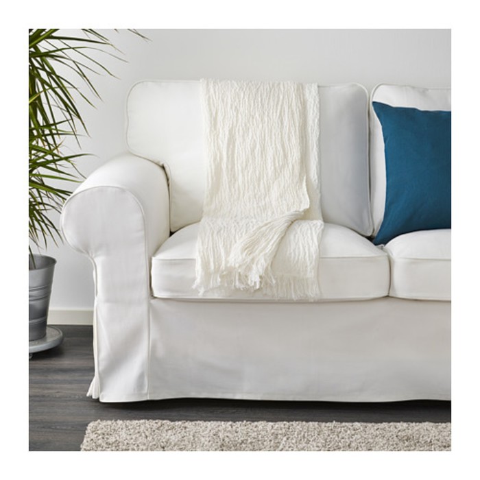 Плед МАТЕА, размер 120х180 см, цвет белый