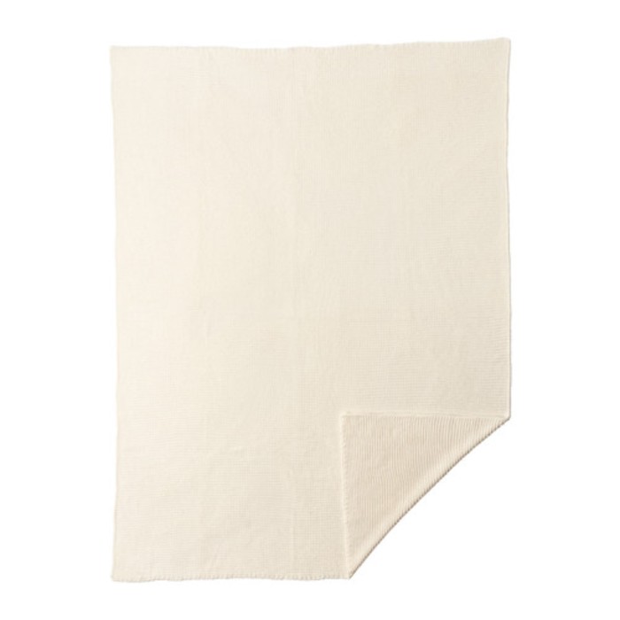 Плед ИГАБРИТТА, ращмер 130х170 см, цвет белый с оттенком