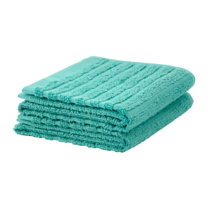 Полотенце махровое ВОГШЁН, размер 30х50 см-2 шт., цвет бирюзовый