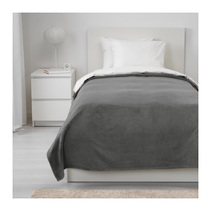 Покрывало ТРАТТВИВА, размер 150х250 см, цвет серый