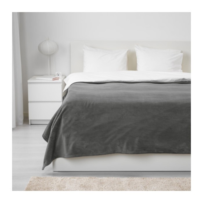 Покрывало ТРАТТВИВА, размер 230х250 см, цвет серый