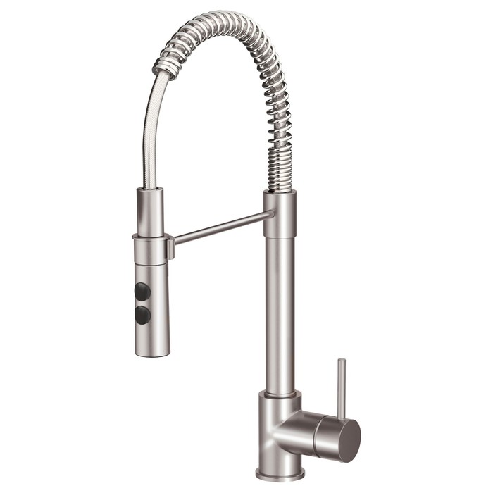 Смеситель кухонный с душем ВИММЕРН, цвет нерж сталь