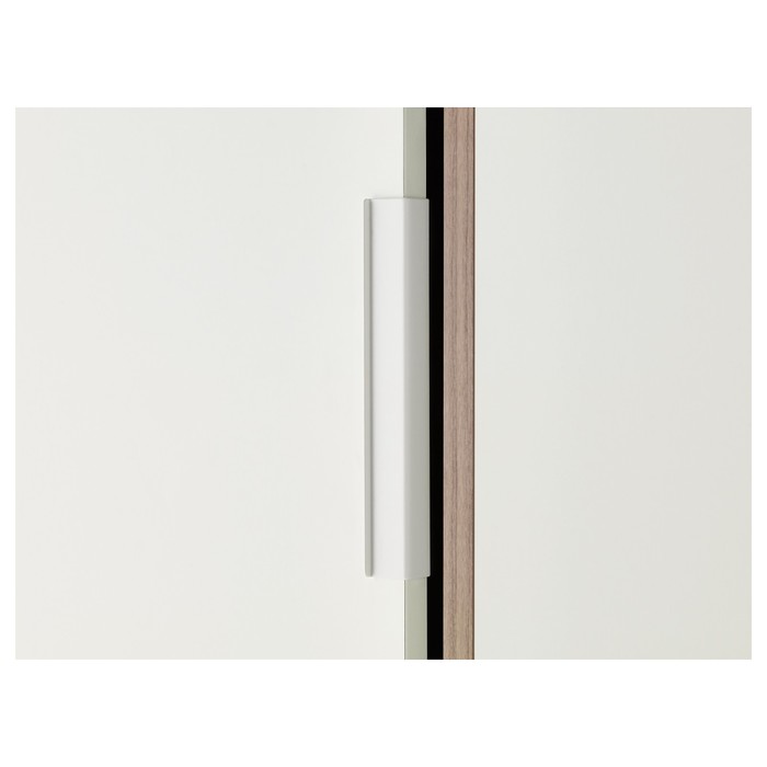 Гардероб с раздвижными дверцами ТРИСИЛ, 4 ящика, белый