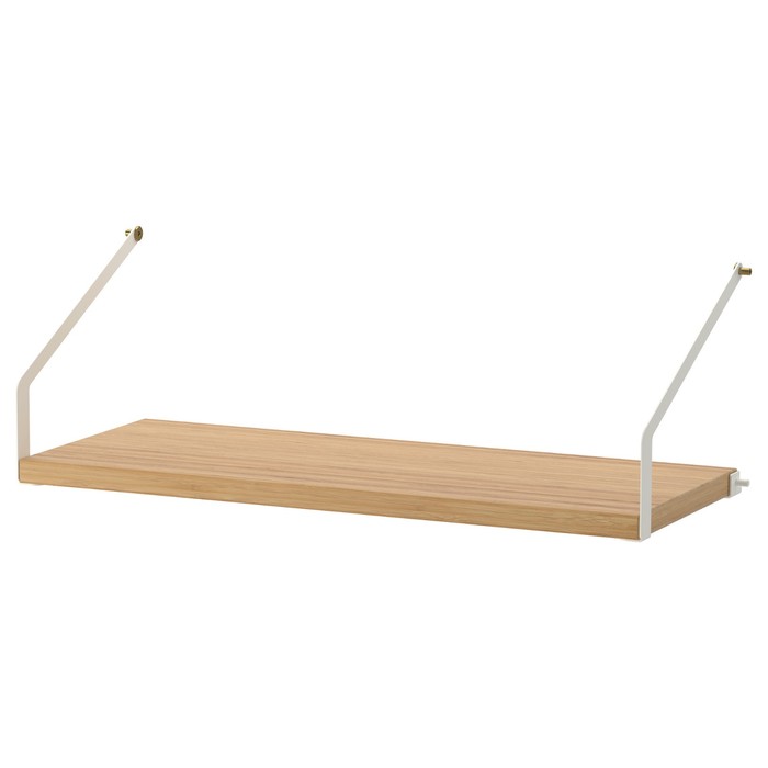 Полка СВАЛЬНЭС, бамбук, 61х25