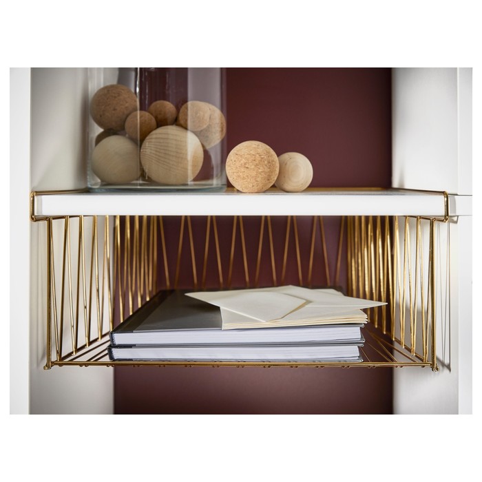 Проволочная корзина КАЛЛАКС, желтая медь