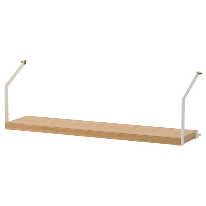 Полка СВАЛЬНЭС, бамбук, 61х15