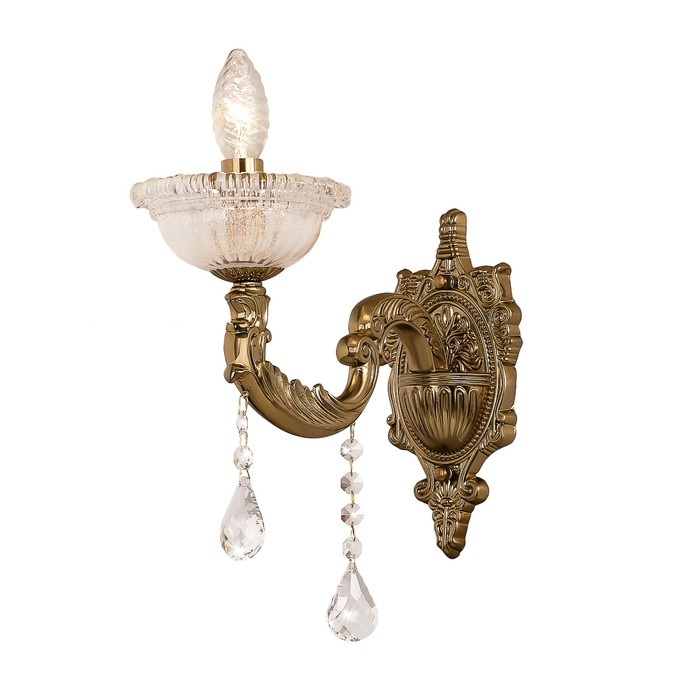 Бра "Demetra" 1x60Вт Е14 темное золото 30x13x32см