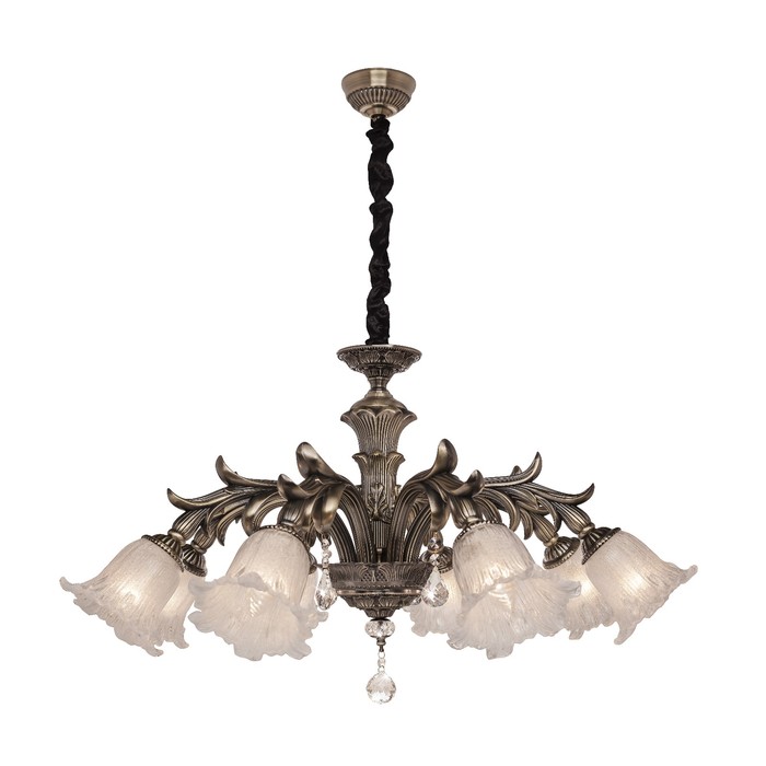 Люстра подвесная "Gioconda" 8x60Вт Е14 бронза 100x100x52-92см