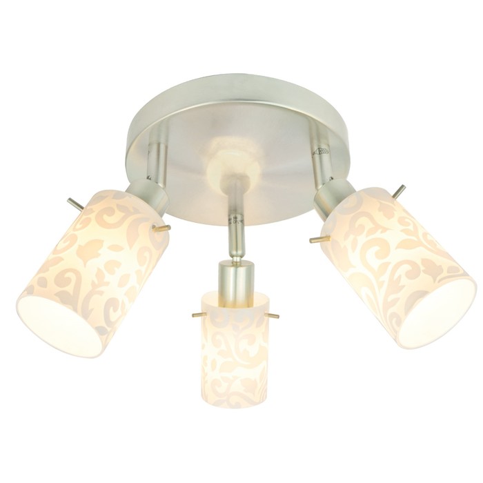 Люстра Спот "Lily" 3x40Вт Е14 матовый хром 13x23см