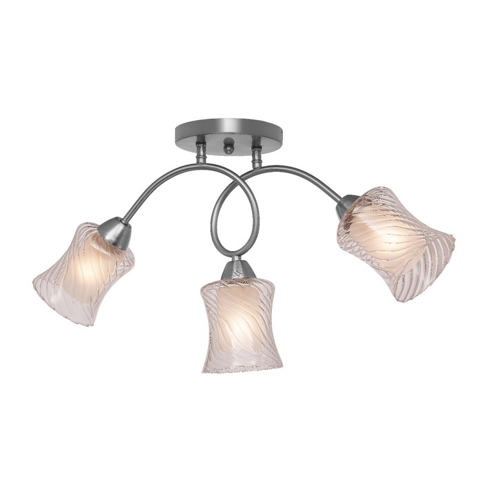 Люстра потолочная "Evita" 3x60Вт E27 бронза 52x52x29см