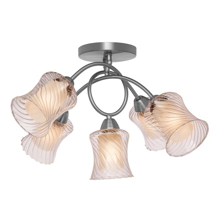 Люстра потолочная "Evita" 5x60Вт E27 бронза 52x52x29см