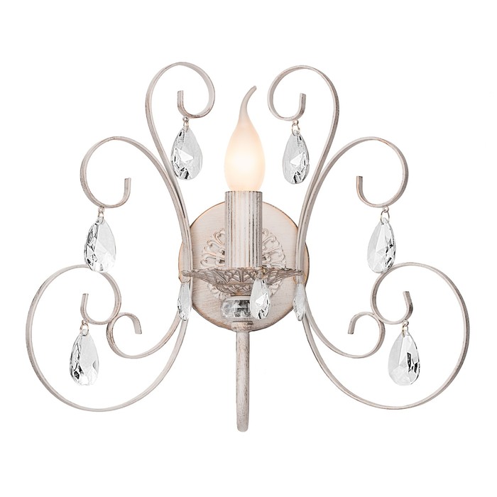 Бра "Vienna" 1x60Вт Е14 белый 12x42x32см