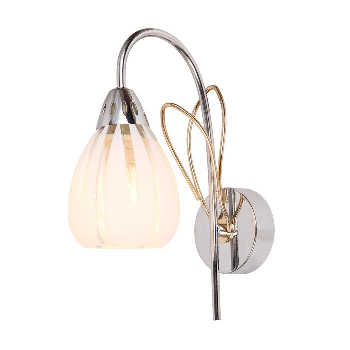 Бра "Avallon" 1x60Вт Е14 хром, золото 20x10x25см