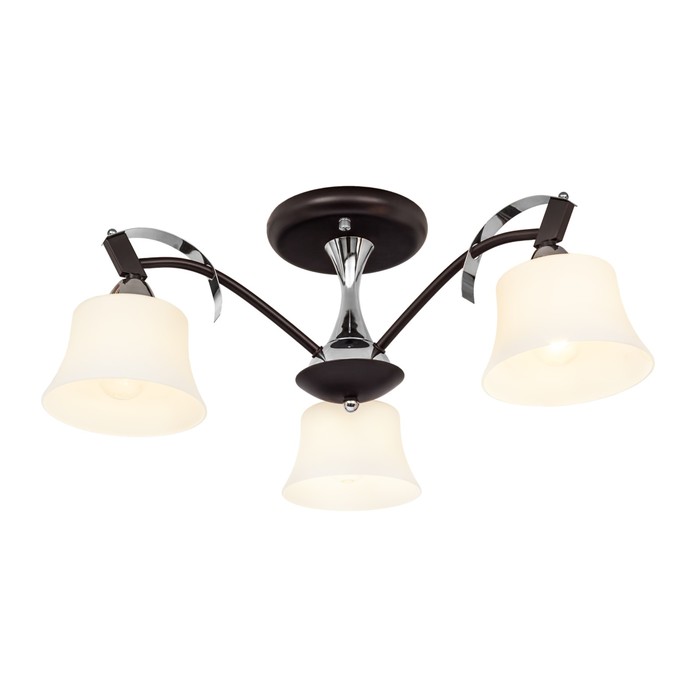 Люстра потолочная "Assol" 3x60Вт E14 венге 56x56x22см