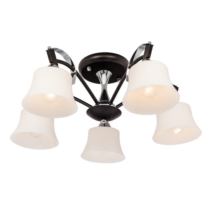 Люстра потолочная "Assol" 5x60Вт E14 венге 56x56x22см