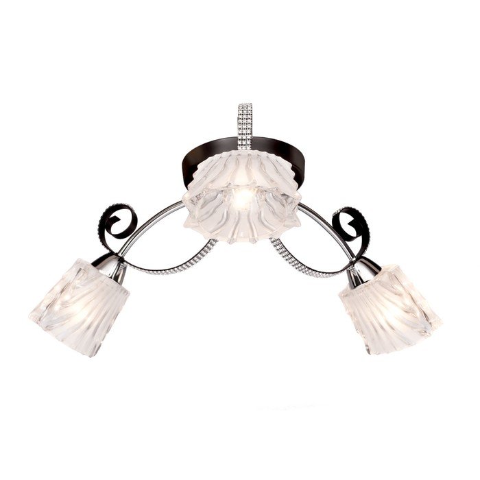 Люстра потолочная "Joy" 3x60Вт E14 венге 58x58x20см