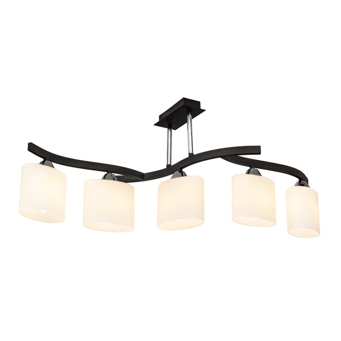 Люстра потолочная "Astoria" 5x60Вт E14 венге 74x20x32см