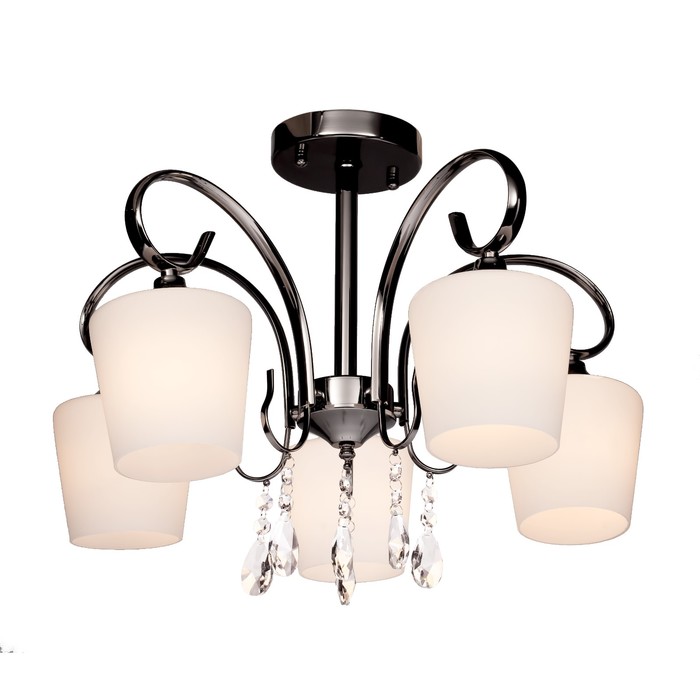 Люстра потолочная "Grace" 5x60Вт E27 хром 53x53x42см