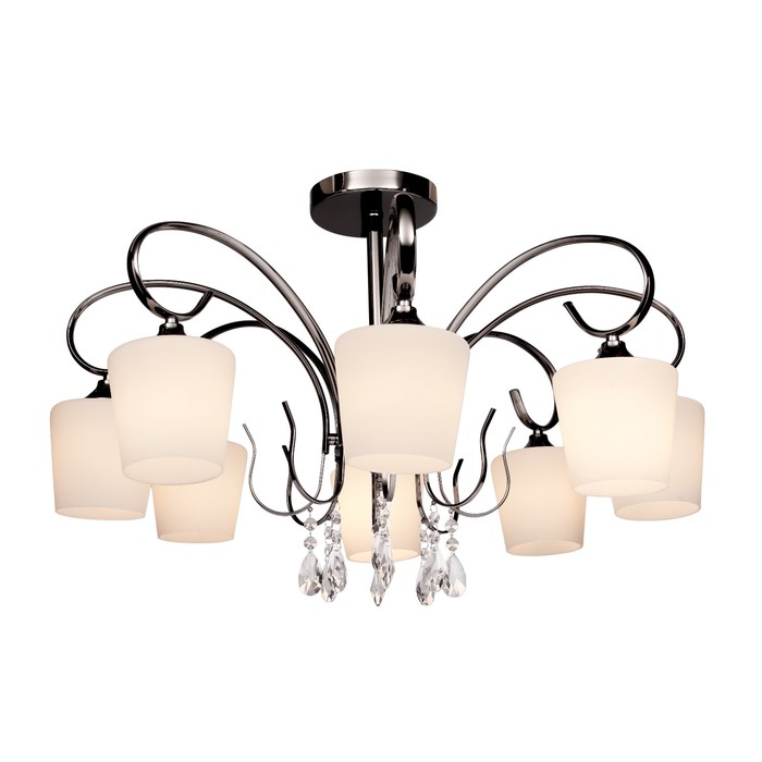 Люстра потолочная "Grace" 8x60Вт E27 хром 76x76x47см