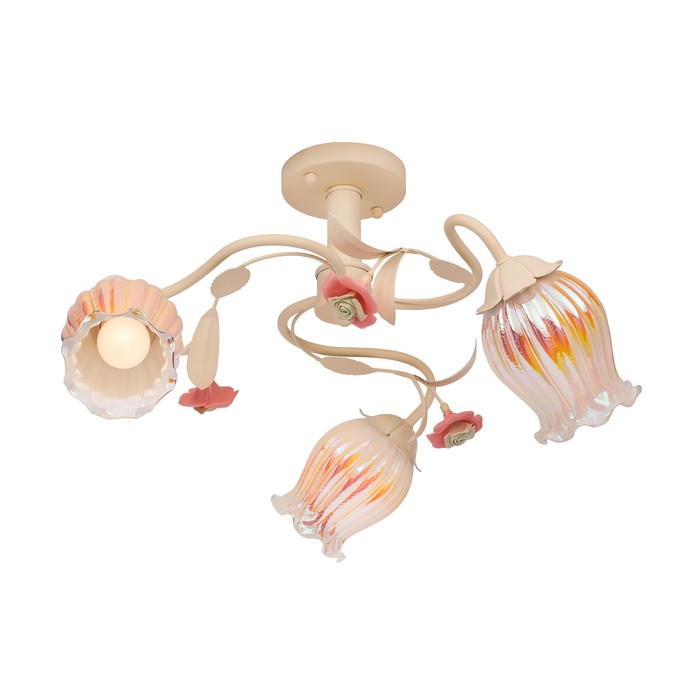 Люстра потолочная "Alba" 3x60Вт E27 белый 52x52x31см