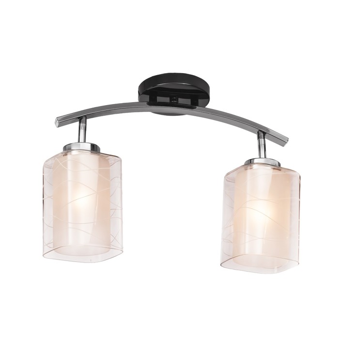 Люстра настенно-потолочная  "Victoria" 2x60Вт E27 хром 42,5x13x29см