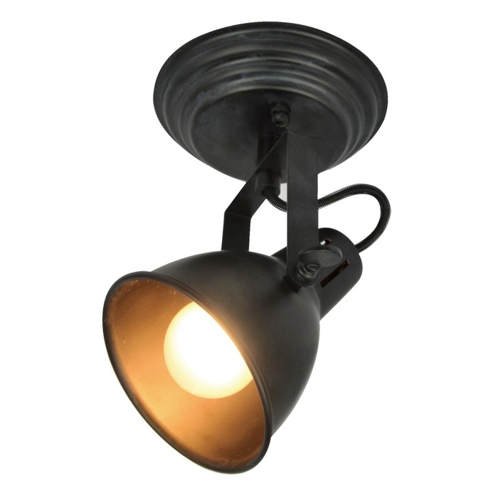 Люстра Спот "Bastille" 1x60Вт Е14 черный, голубой 19x13x17см