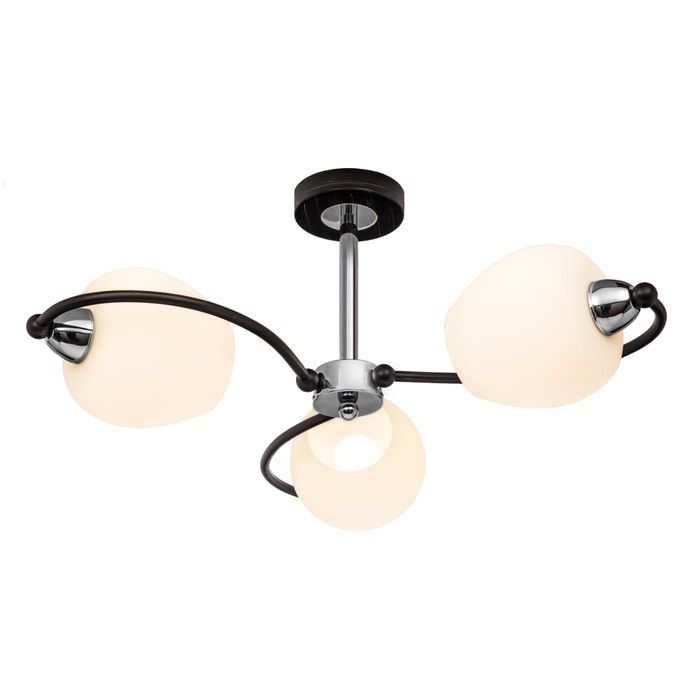 Люстра потолочная "Tefiya" 3x60Вт E14  венге 58x58x25см