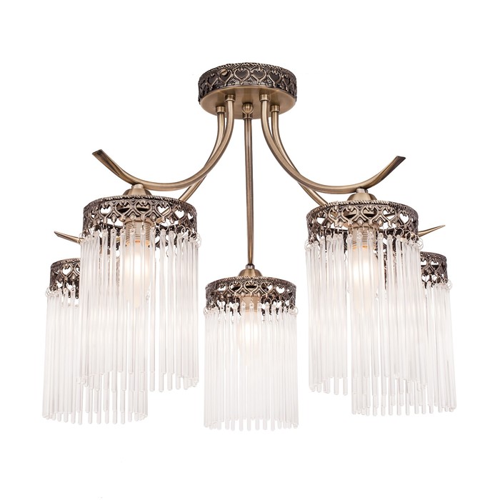 Люстра потолочная "Venezia" 5x60Вт Е14 белый 50x50x40см