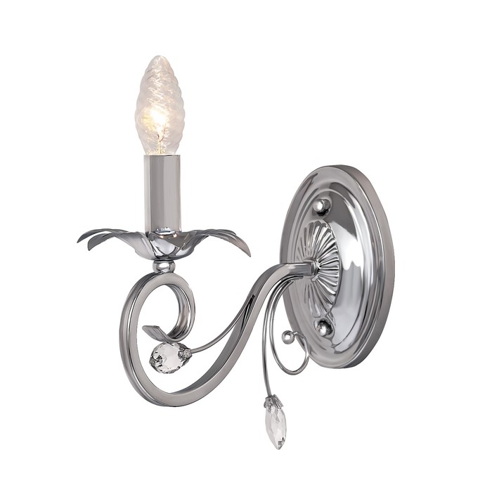 Бра "Diana" 1x60Вт Е14 хром 26x12x23см