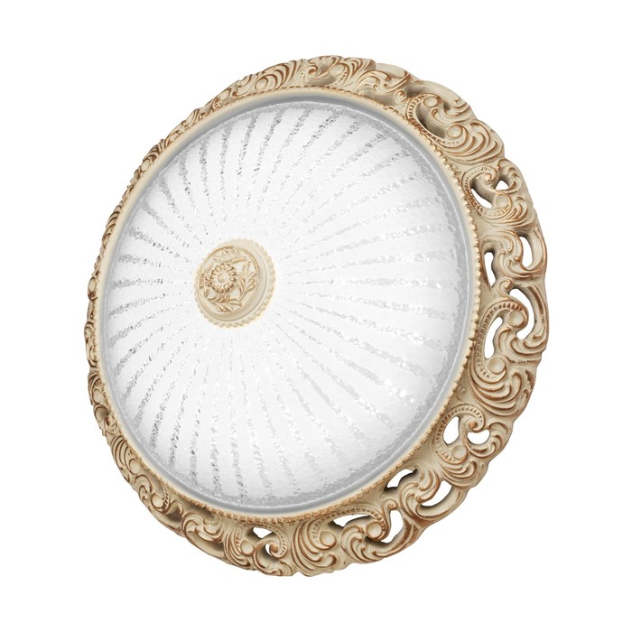 Люстра "Louvre" 15Вт LED слоновая кость, золото 34x34x10см