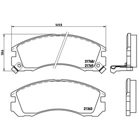 

Колодки тормозные BREMBO P54017