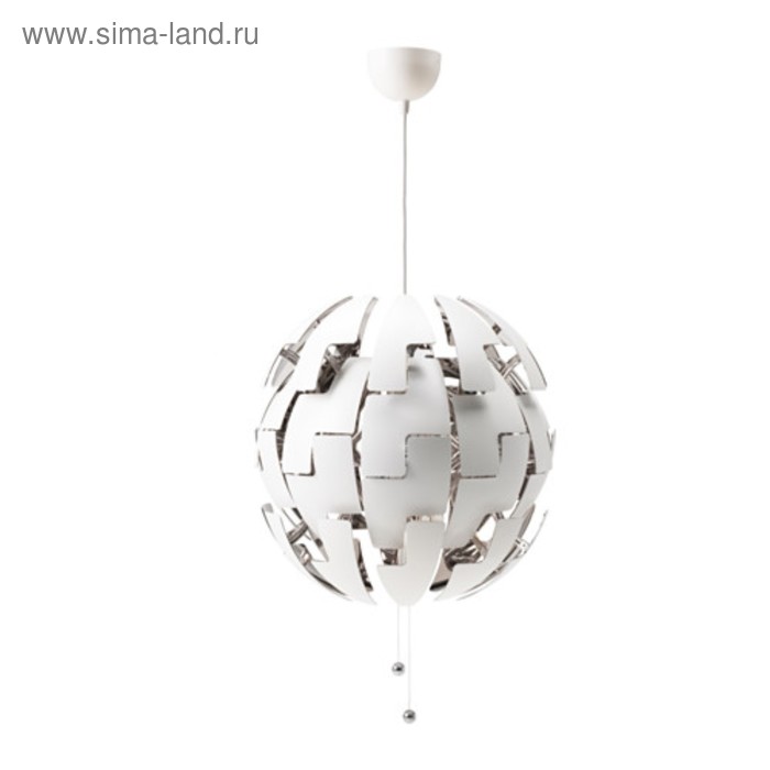 

Люстра подвес IKEA 1x60Вт Е27 белый 52x52x150см