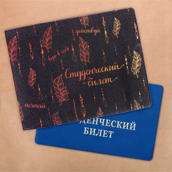 Обложка на студенческий "Перья"