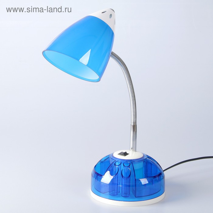 

Настольная лампа 1x60W E27 синяя 16,5x16,5x51см