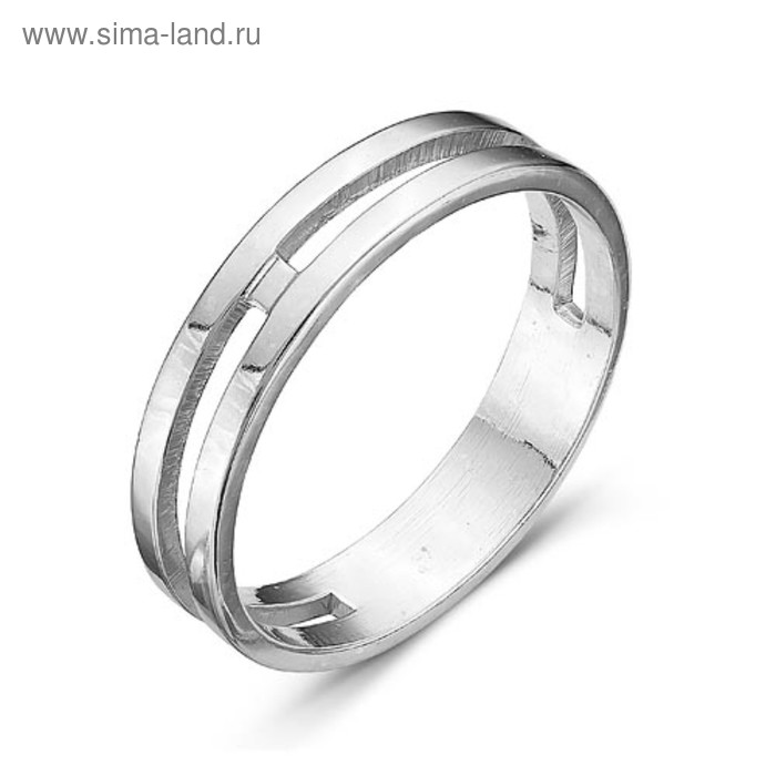 Кольцо «Минимализм», посеребрение с оксидированием, 18 размер кольцо ива посеребрение с оксидированием 18 5 размер