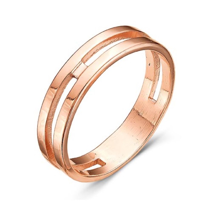 Кольцо "Минимализм", позолота, 17.5 размер