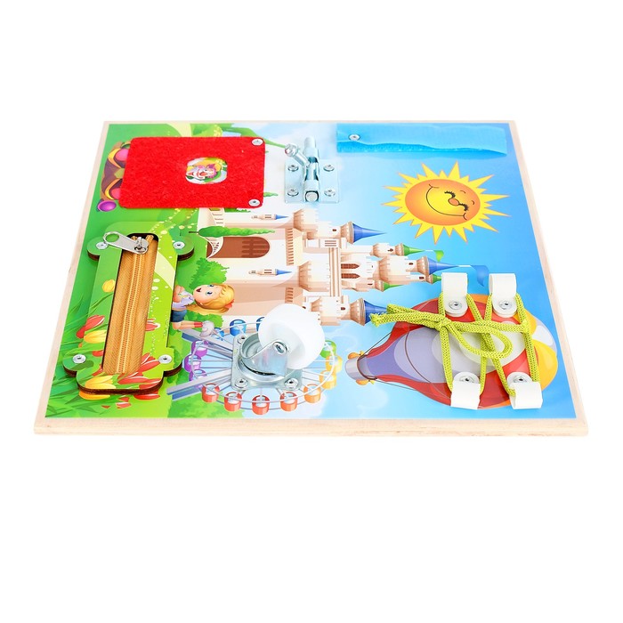 Бизиборд "Парк развлечений" 25 х 25 см