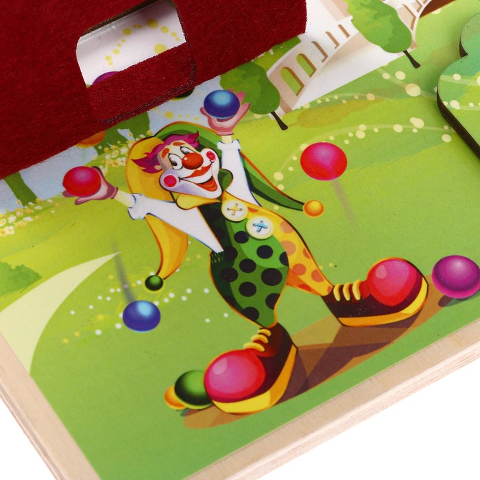 Бизиборд "Парк развлечений" 25 х 25 см